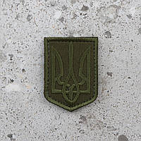 Шеврон Герб Украины олива 5,5*4 см