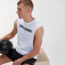 Чоловіча футболка без рукавів Myprotein Men's The Original Drop Armhole Tank - White 2XL, фото 3