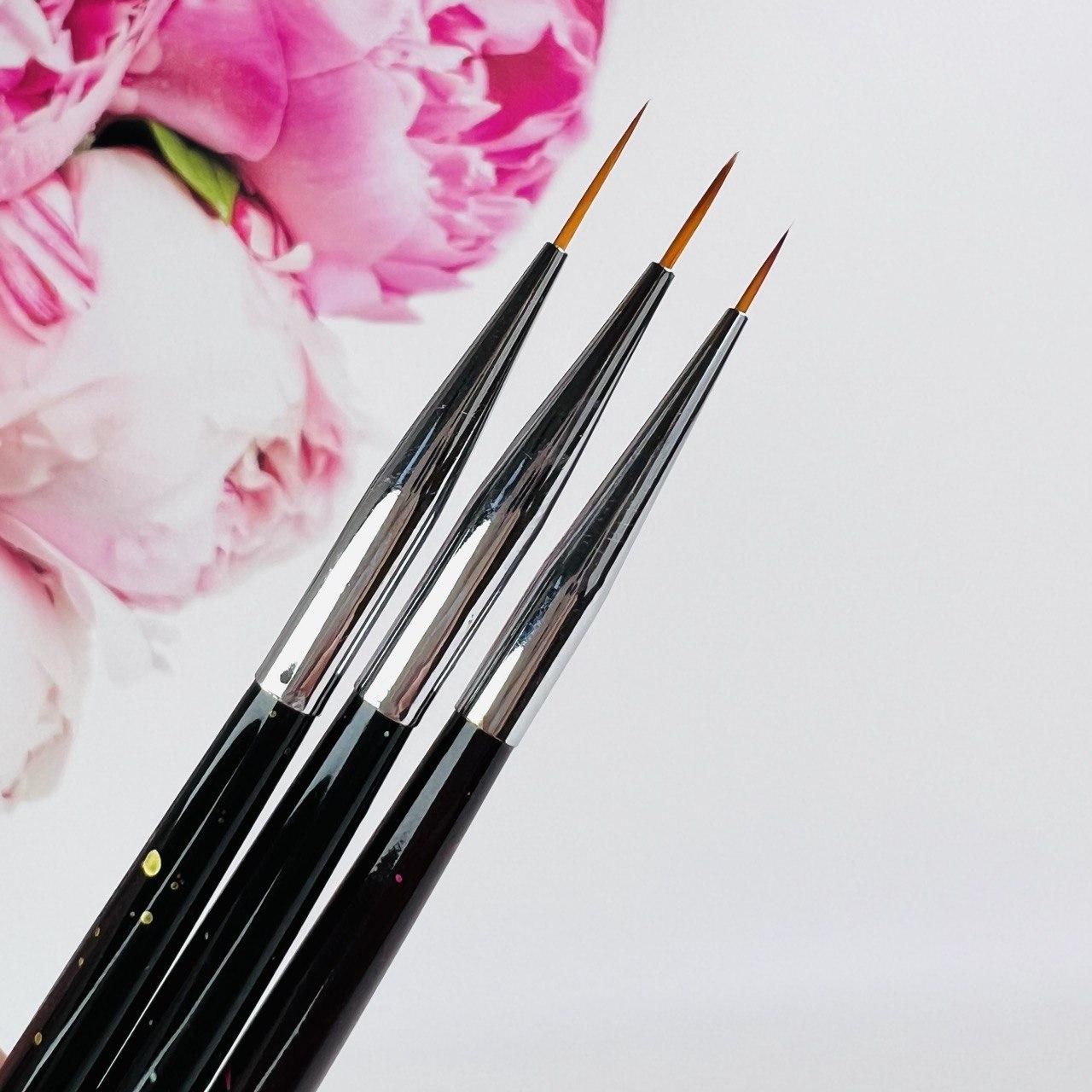 Набір пензликів для малювання 3шт, фото 1