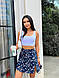 Стильний літній жіночий костюм короткий топ і мініспідниця софт, фото 2