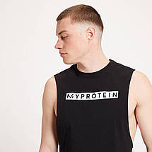 Чоловіча футболка без рукавів Myprotein Men's The Original Drop Armhole Tank - Black 2XL/3XL, фото 3