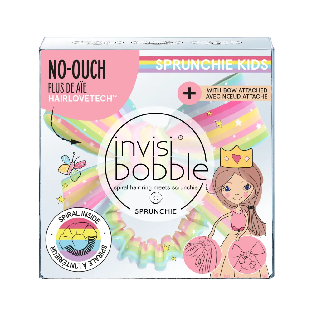 Резинка браслет для волосся Invisibobble SPRUNCHIE KIDS Let's Chease Rainbows дитяча
