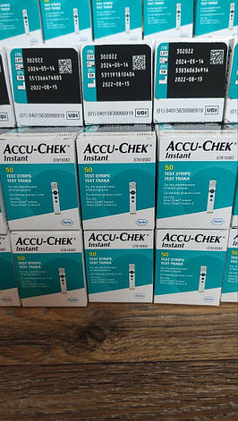Тест-смужки Акку Чек Інстант (Accu Check Instant) 50 шт., фото 2
