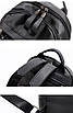 Жіночий рюкзак із водовідштовхувального нейлону 31х26х14 см Чорний, фото 5