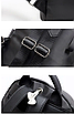 Жіночий рюкзак із водовідштовхувального нейлону 31х26х14 см Чорний, фото 6