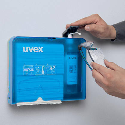 Настінний комплект станція для очищення окулярів uvex (9970005), фото 4