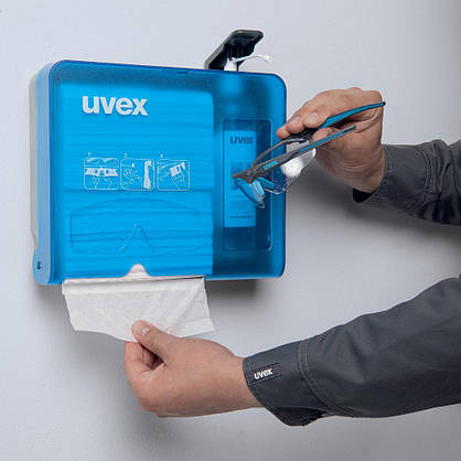 Настінний комплект станція для очищення окулярів uvex (9970005), фото 3