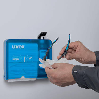 Настінний комплект станція для очищення окулярів uvex (9970005), фото 5