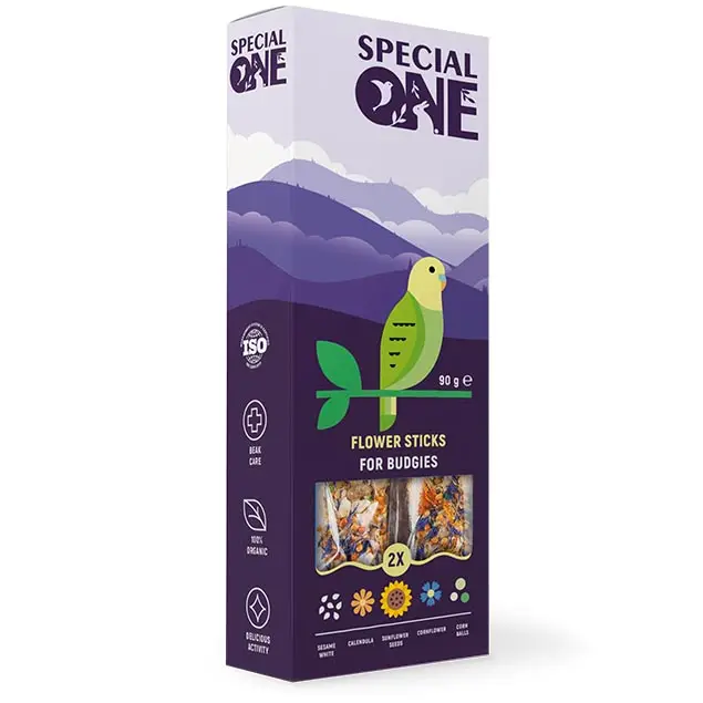 Ласощі для хвилястих папуг Special One 90 г/2 шт (польові квіти)
