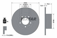 Тормозной диск TEXTAR 92042103