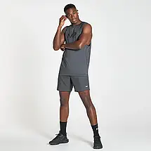 Чоловіча безрукавка Myprotein Men's Linear Line Graphic Essentials Training Tank Top - Gun Metal 3XL, фото 2