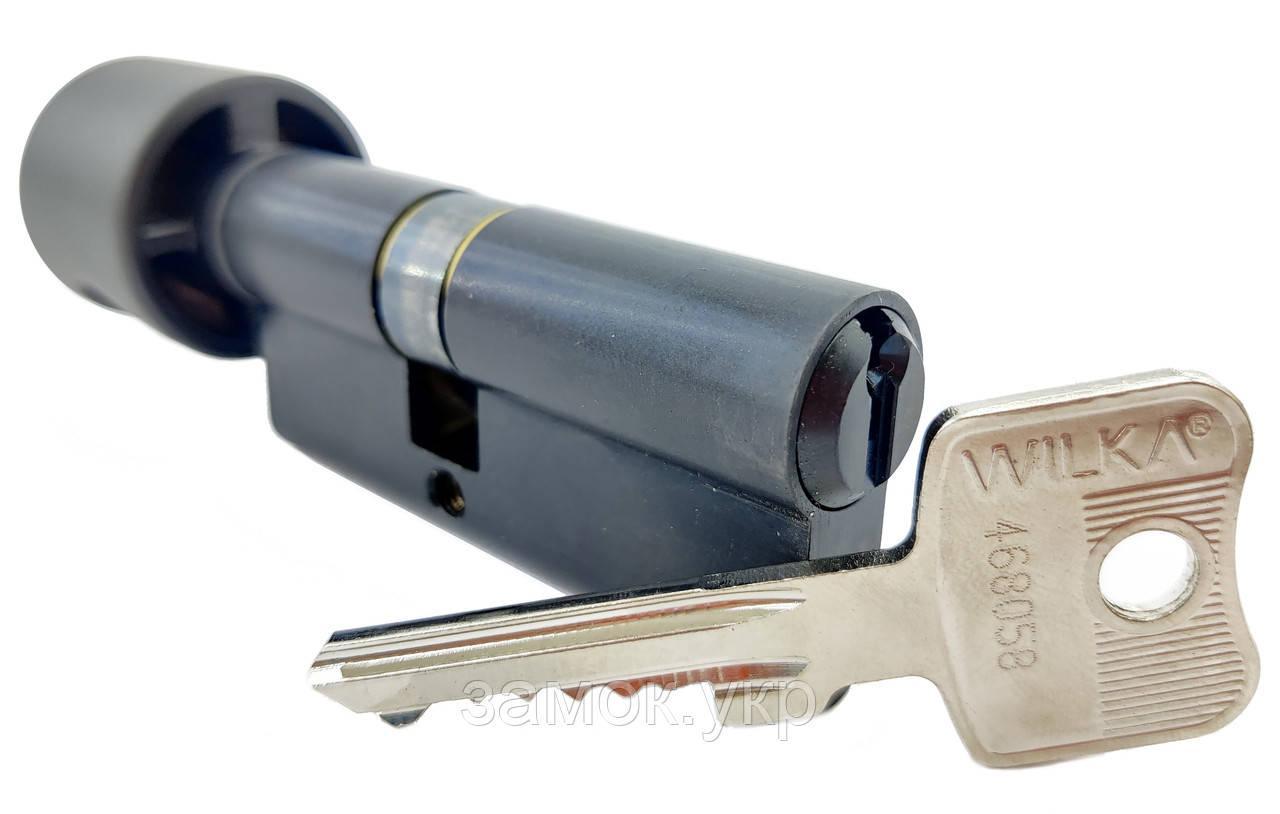 Циліндр Wilka 1405 Class A ключ/тумблер чорний (Німеччина)