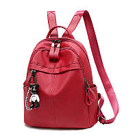 Жіночий рюкзак із водовідштовхувального нейлону 31х26х14 см Червоний