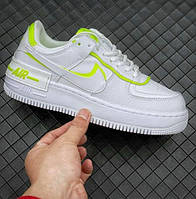 Молодіжні Жіночі Кросівки Nike Air Force Shadow White (В'єтнам), Розмір 39 (25.0)