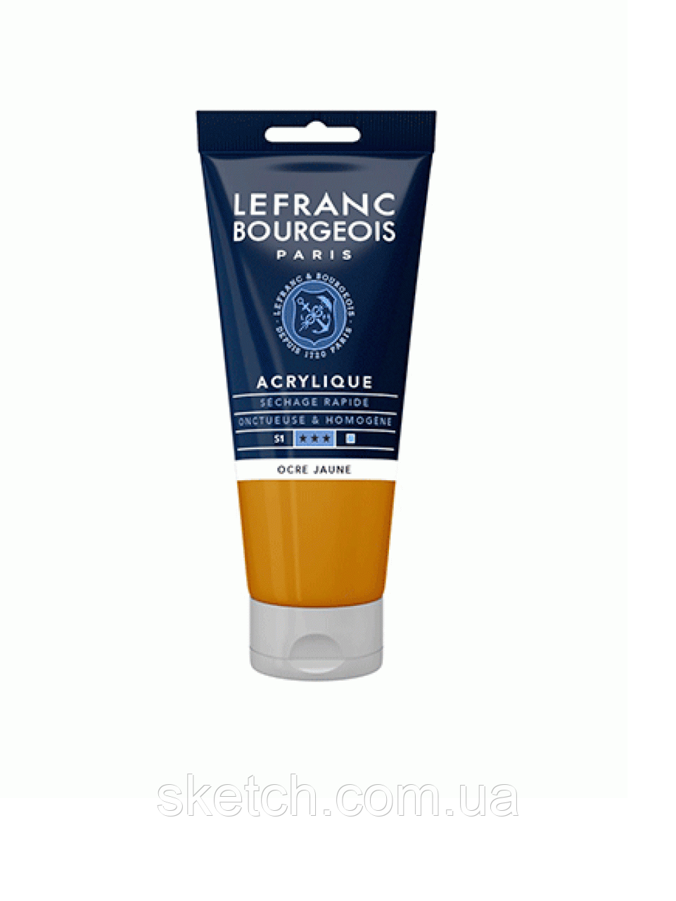 Фарба акрилова Lefranc Fine Acrylic Color Serie 1 №302 Жовта Охра (Yellow Ochre), 80мл