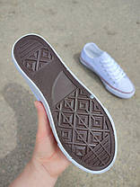 Білі Кеди конверси в стилі Converse all star низькі, фото 3