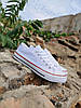 Кеди білі конверси в стилі Converse all star низькі, фото 6