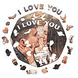 Середній Фігурний Дерев'яний Фото Пазл Woods Story За Вашим Фото Кохання L, фото 2