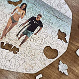 Середній Фігурний Дерев'яний Фото Пазл Woods Story За Вашим Фото Кохання L, фото 7