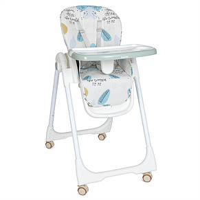 Стільчик для годування Bambi M 5673-12 Light Blue (регулювання висоти, нахилу спинки, підніжки, столика), фото 1