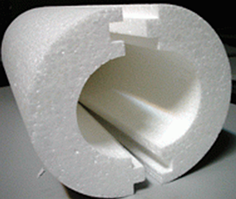 Скорлупа ППС Ø60/30 (без покриття). Циліндр пінополістирол (пінопласт)