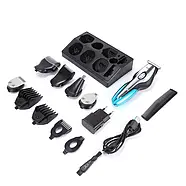 Бездротова акумуляторна машинка для стрижки 11 у 1 Kemei LFQ-KM-5031 Машинка для стрижки волосся, фото 3