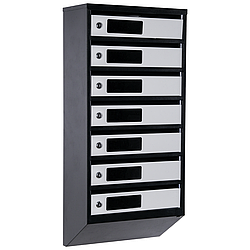 Ящик поштовий багатосекційний ЯП07С (чорно-сірий)