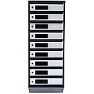 Ящик поштовий багатосекційний ЯП09С (чорно-сірий), фото 2