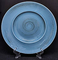 Тарелка керамическая "Борсалино-синяя", 28x4,5 см