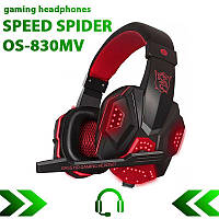 Игровые наушники SPEED SPIDER OS-830MV с микрофоном и подсветкой