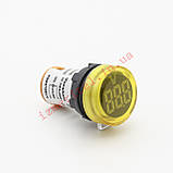 Вольтметр змінного струму VaneAims FXB16-22DSV Жовтий AC24-500В, фото 8