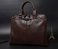 Мужской деловой портфель для документов формат А4, мужская сумка офисная для работы эко кожа Отличное качество