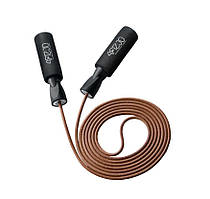 Скакалка спортивна шкіряна 4FIZJO 4FJ1172 з підшипниками для боксу R_1837