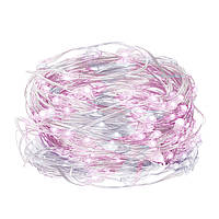 Гірлянда на батарейках 1.9 м Springos CL0013 Cold White/Pink 20 LED світлодіодна новорічна святкова R_1767