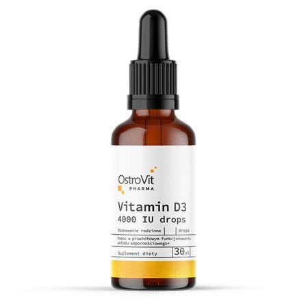 Витамин Д3 4000 МЕ в каплях OstroVit (Pharma Vitamin D3) 30 мл - фото 1 - id-p1875486642