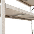 Стелаж набірний "VAULT-1818" 4 полиці (ярусу) h 1800х1800х550мм (1.2мм) білий. Для комори, складу та гаража, фото 4