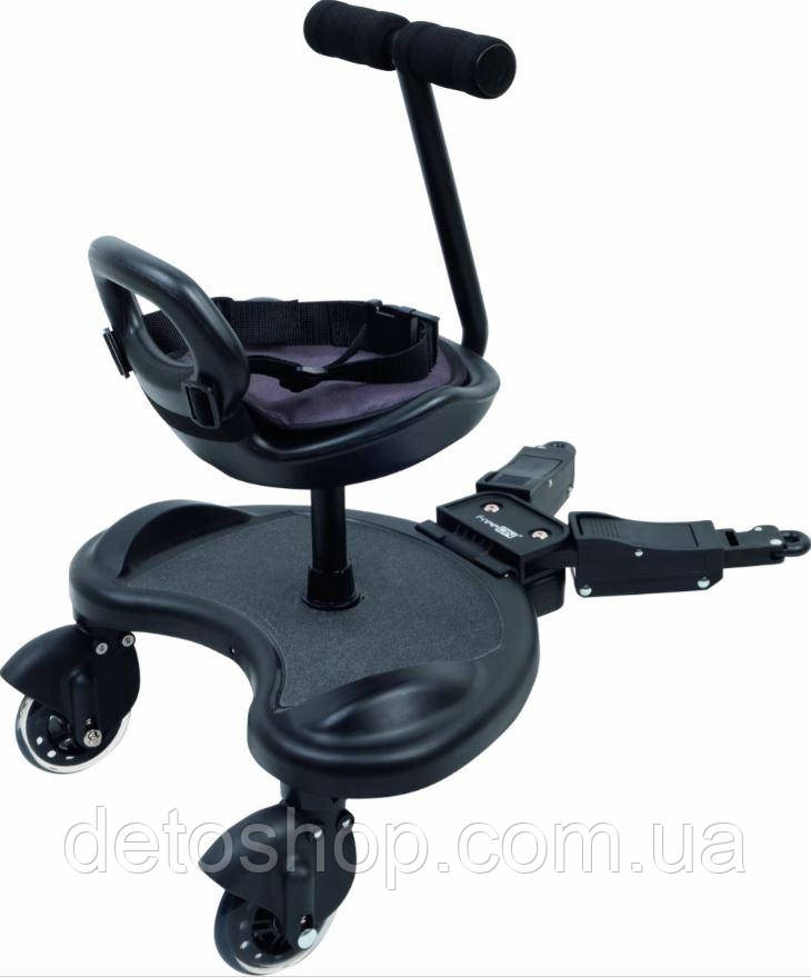 Підніжка з сидінням для коляски FreeON, black, фото 1