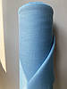 Блакитна лляна тканина, 100% льон, колір 1586, фото 4