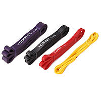 Еспандер-петля 2-38 кг Cornix Power Band XR-0087 гума для фітнесу набір 4 шт R_1893