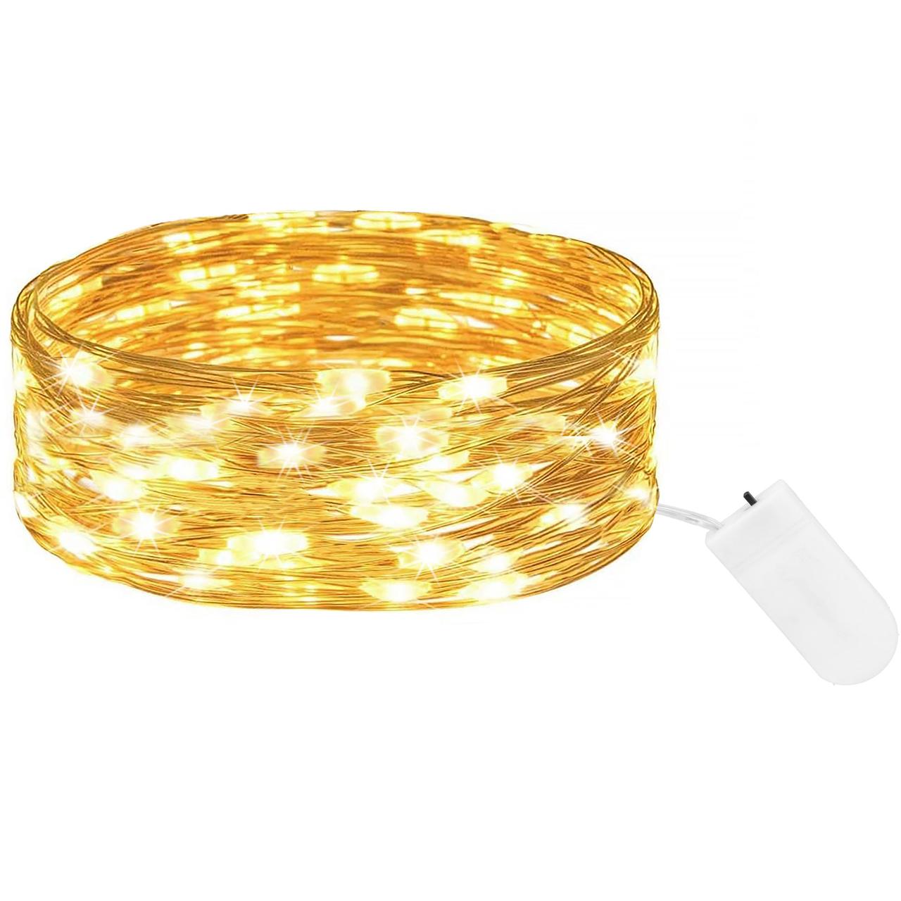 Гірлянда на батарейках Springos 1 м 10 LED CL4025 Warm White R_1893