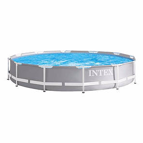 Басейн каркасний Intex 26710 Prism Frame Pool 366 x 76 см Grey N, фото 1