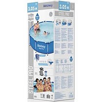 Каркасний басейн Bestway 56679 Steel Pro Round Pool 305 x 76 см Blue N, фото 6