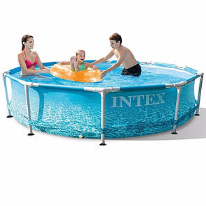 Басейн каркасний Intex 28206 Metal Frame Pool 305 x 76 см Marine print N, фото 3