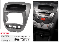 2-DIN переходная рамка Citroen C1 2005- 2014, Peugeot, Toyota, Carav 11-167