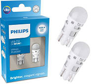 Комплект светодиодных ламп PHILIPS W5W T10 LED Ultinon Pro6000 SI 8000K 11961XU60X2