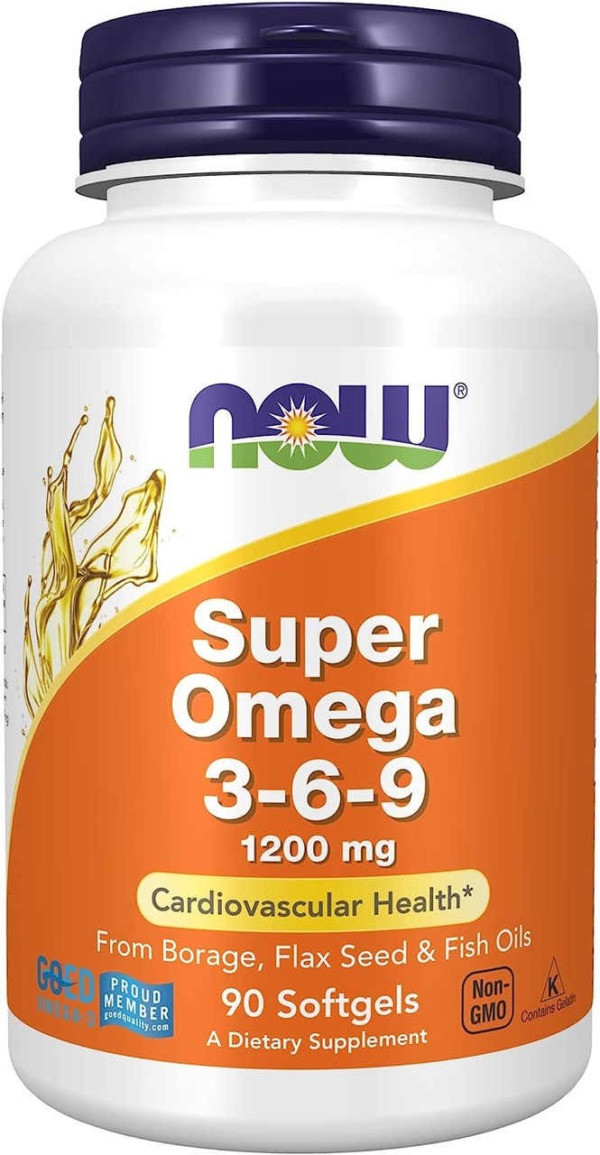 Супер Омега 3-6-9 Now Foods, Super Omega 3-6-9 1200 мг, 90 капсул (ID ...