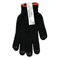 Перчатки защитные Armprotect Work черные с точкой ПВХ Р10/класс10