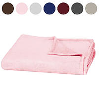 Плед-покривало Springos Luxurious Blanket м'який плюшевий 150 x 200 см для дому Рожевий R_1901