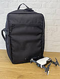 Сумка для дрона 45×30×17см. Рюкзак для квадрокоптера DJI mavic 2 і 3. Чорний, фото 2