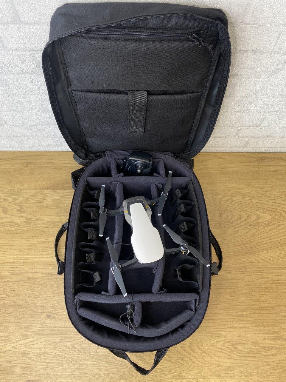 Сумка для дрона 45×30×17см. Рюкзак для квадрокоптера DJI mavic 2 і 3. Чорний, фото 1